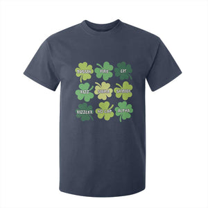 Funny St. Patrick's Day T Shirt For Kid Lit Rizz Sigma Skibidi Rizzler No Cap Alpha TS09 Navy Print Your Wear
