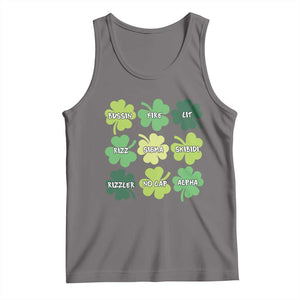 Funny St. Patrick's Day Tank Top Lit Rizz Sigma Skibidi Rizzler No Cap Alpha TS09 Deep Heather Print Your Wear