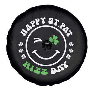 Funny St. Patrick's Day Spare Tire Cover Happy St Pat Rizz Day Shamrock Lucky Face TS09 Print Your Wear