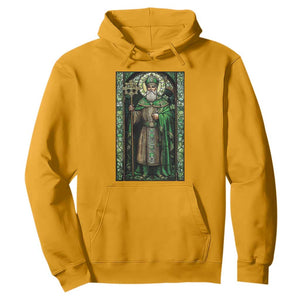 St. Patrick's Day Hoodie Saint Patrick Art Aesthetic Stained Glass TS09 Gold Print Your Wear