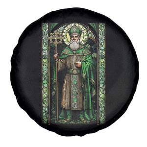 St. Patrick's Day Spare Tire Cover Saint Patrick Art Aesthetic Stained Glass TS09 Print Your Wear