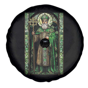 St. Patrick's Day Spare Tire Cover Saint Patrick Art Aesthetic Stained Glass TS09 Print Your Wear