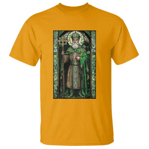 St. Patrick's Day T Shirt Saint Patrick Art Aesthetic Stained Glass TS09 Gold Print Your Wear