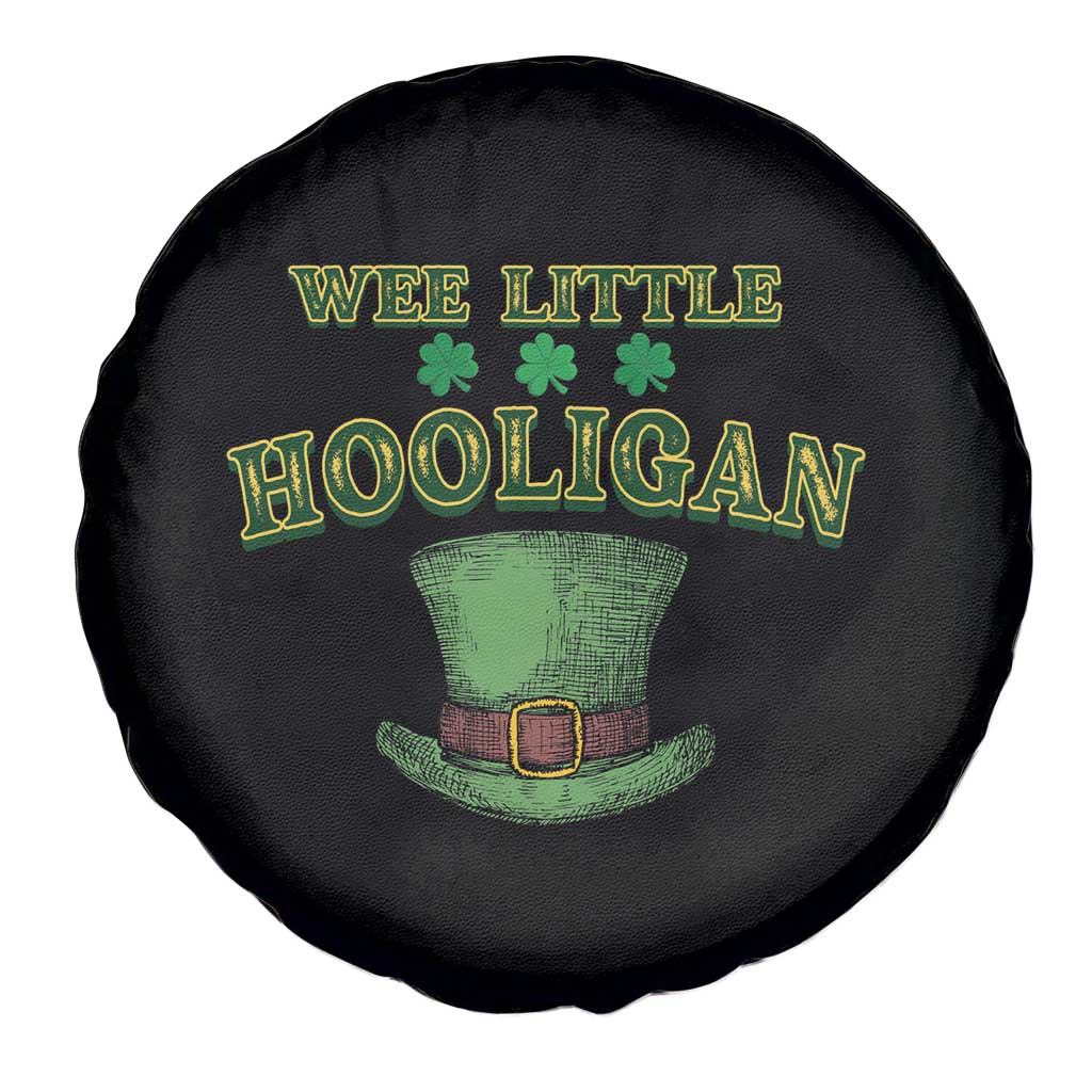 Funny St. Patrick's Day Spare Tire Cover Wee Little Hooligan Shamrock Leprechaun Hat TS09 Print Your Wear