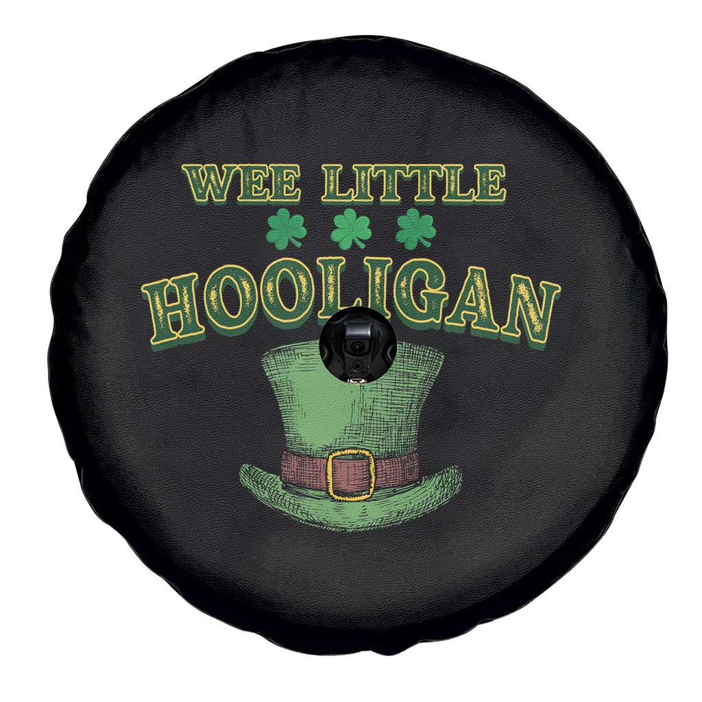 Funny St. Patrick's Day Spare Tire Cover Wee Little Hooligan Shamrock Leprechaun Hat TS09 Print Your Wear