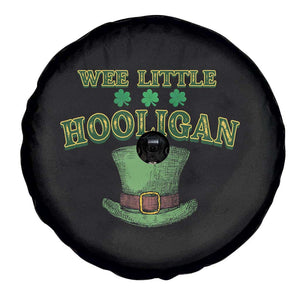 Funny St. Patrick's Day Spare Tire Cover Wee Little Hooligan Shamrock Leprechaun Hat TS09 Print Your Wear