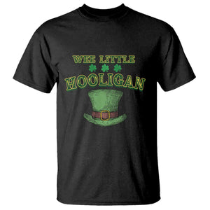 Funny St. Patrick's Day T Shirt Wee Little Hooligan Shamrock Leprechaun Hat TS09 Black Print Your Wear