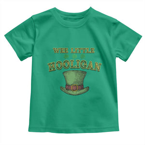 Funny St. Patrick's Day Toddler T Shirt Wee Little Hooligan Shamrock Leprechaun Hat TS09 Irish Green Print Your Wear