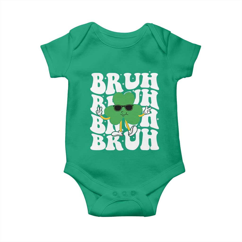 Funny St. Patrick's Day Bruh Baby Onesie TS09 Irish Green Print Your Wear
