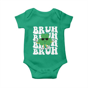 Funny St. Patrick's Day Bruh Baby Onesie TS09 Irish Green Print Your Wear