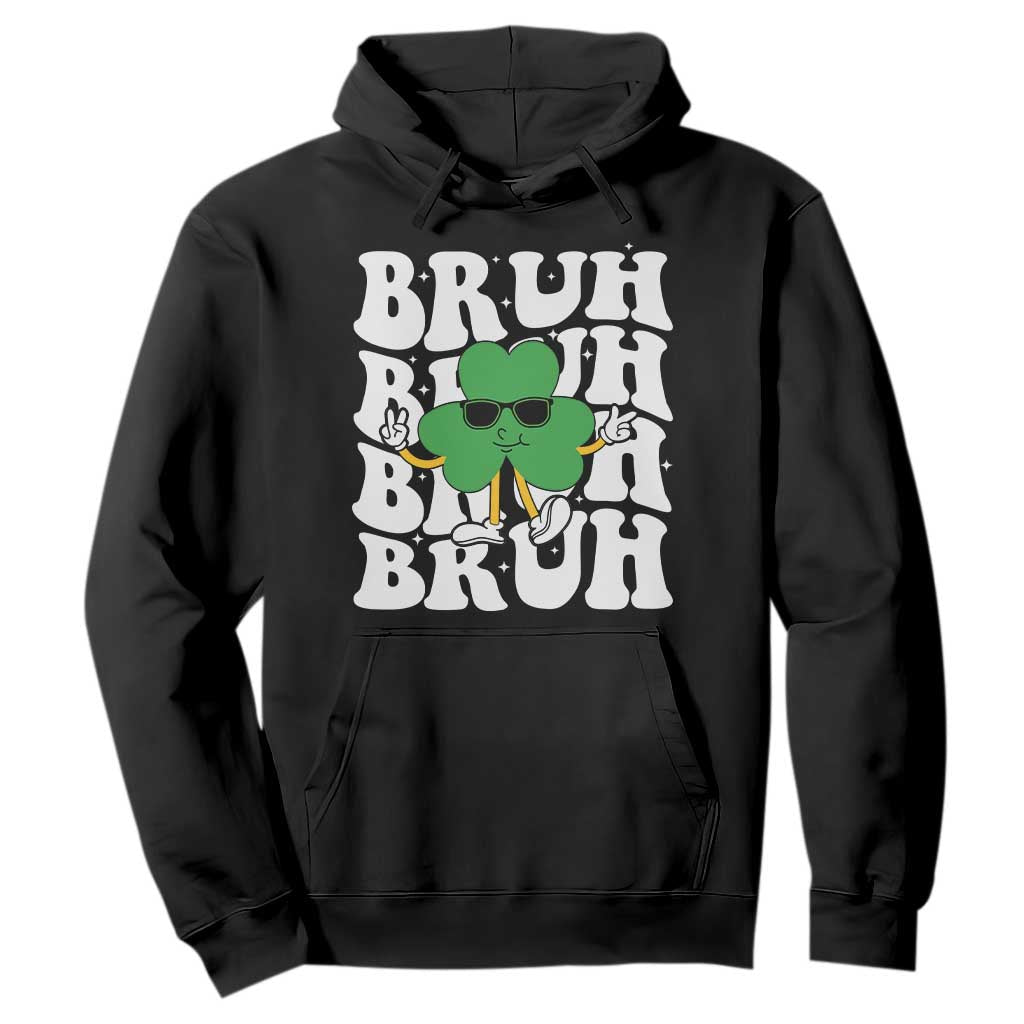 Funny St. Patrick's Day Bruh Hoodie TS09 Black Print Your Wear