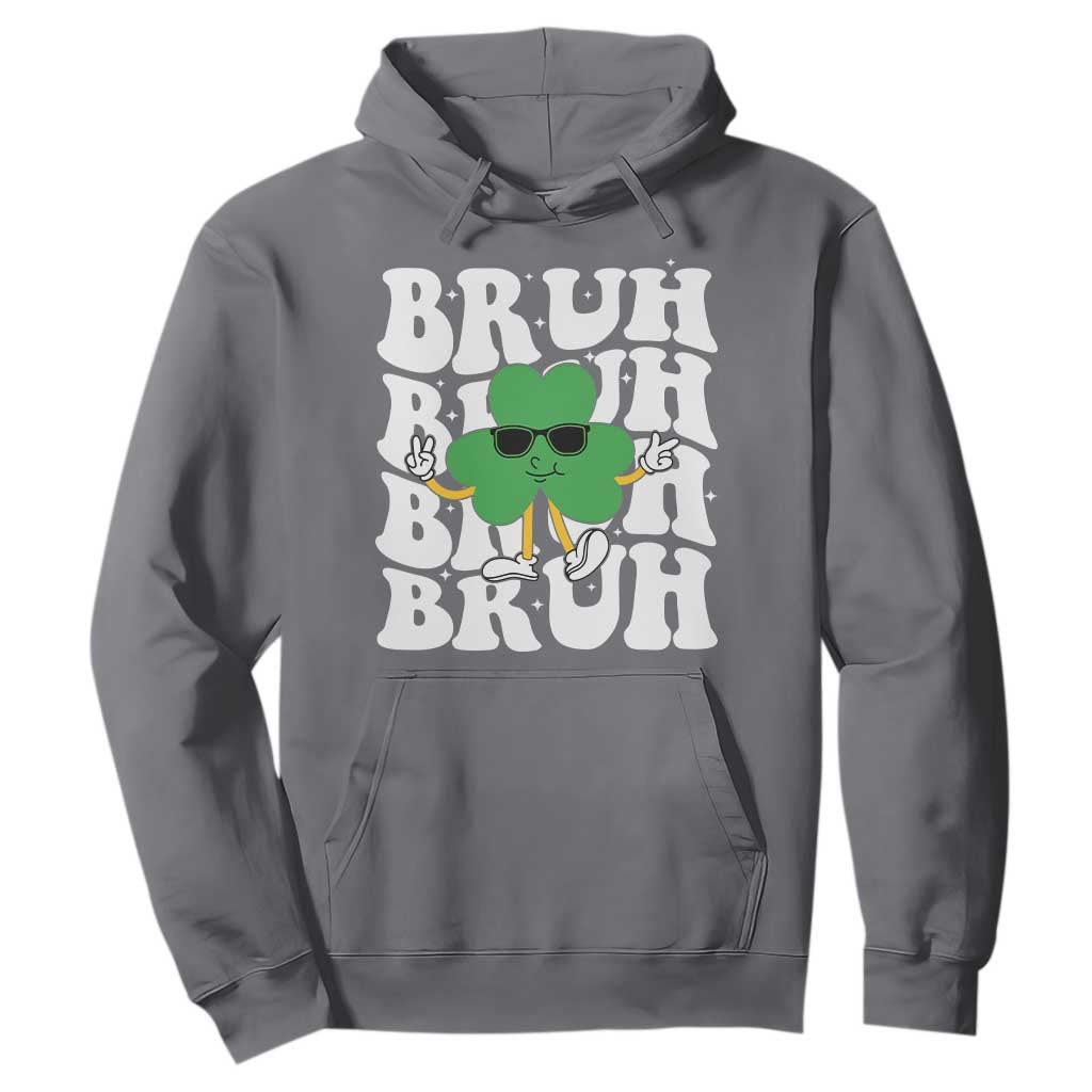 Funny St. Patrick's Day Bruh Hoodie TS09 Charcoal Print Your Wear