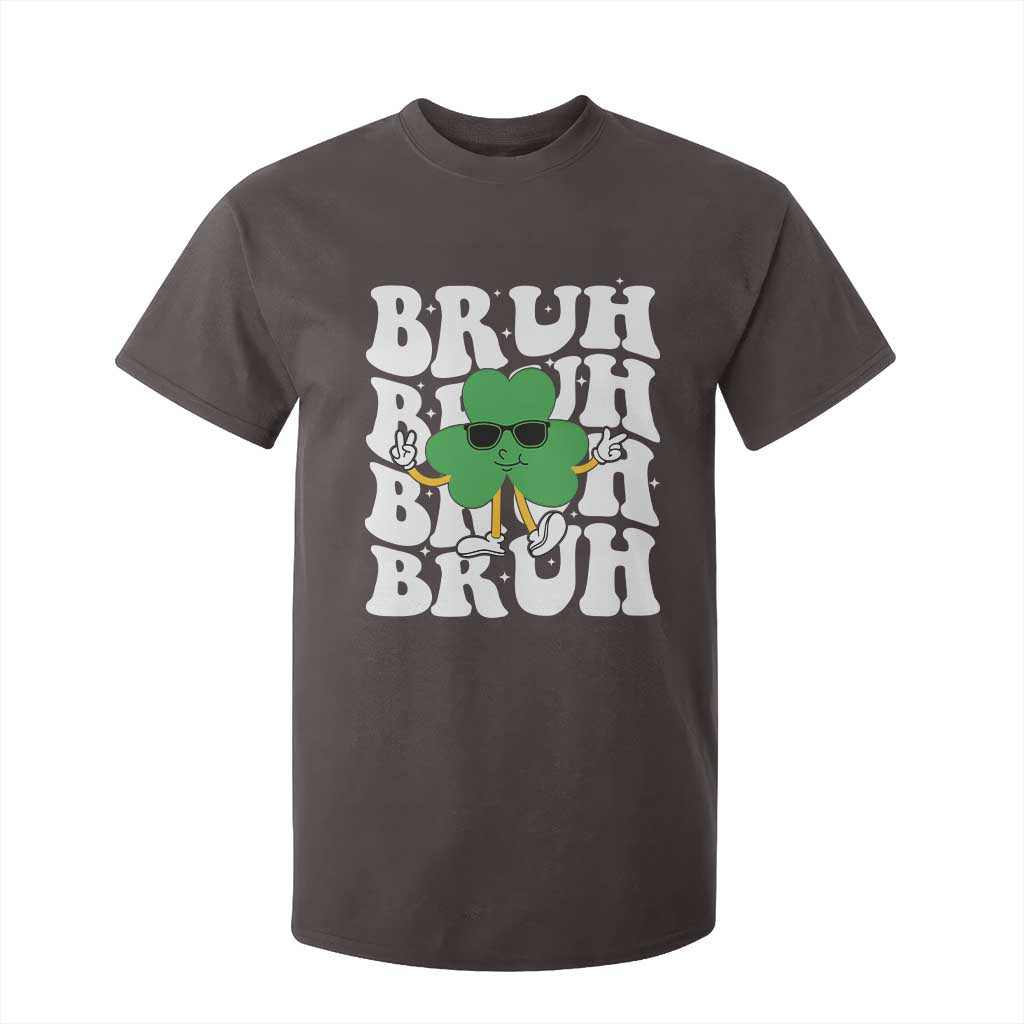 Funny St. Patrick's Day Bruh T Shirt For Kid TS09 Dark Chocolate Print Your Wear