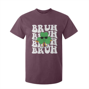 Funny St. Patrick's Day Bruh T Shirt For Kid TS09 Maroon Print Your Wear
