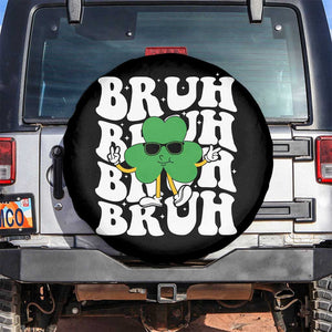 Funny St. Patrick's Day Bruh Spare Tire Cover TS09 No hole Black Print Your Wear
