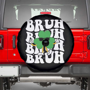 Funny St. Patrick's Day Bruh Spare Tire Cover TS09 Black Print Your Wear