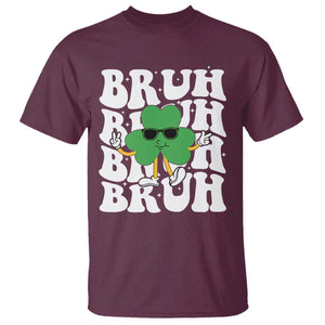 Funny St. Patrick's Day Bruh T Shirt TS09 Maroon Print Your Wear