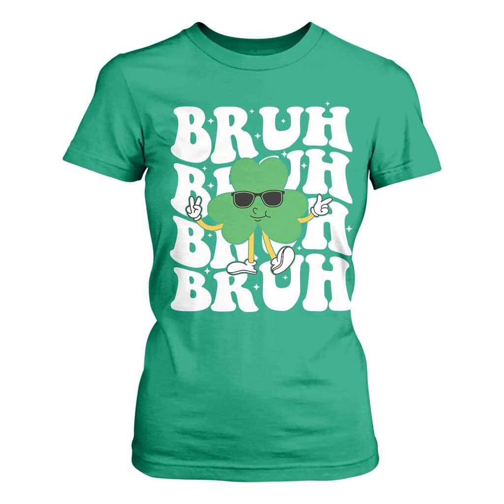 Funny St. Patrick's Day Bruh T Shirt For Women TS09 Irish Green Print Your Wear