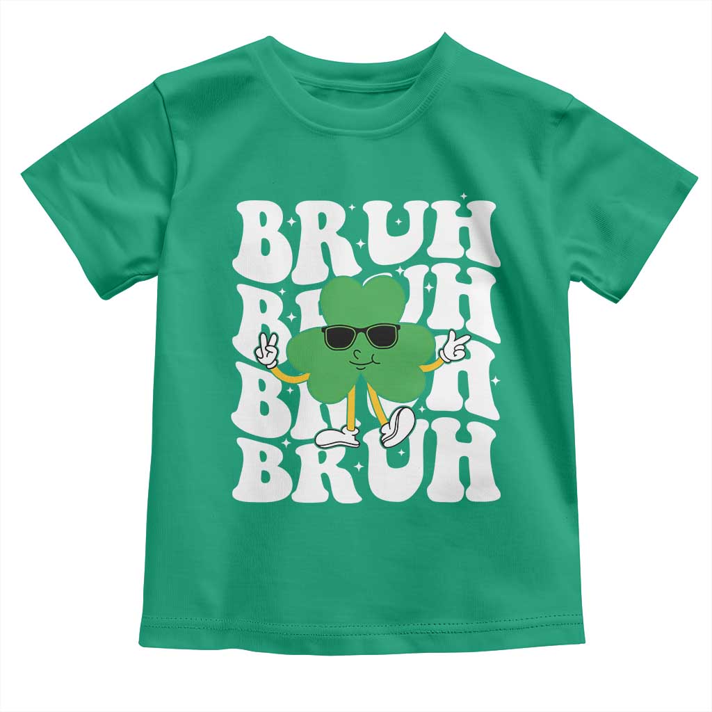 Funny St. Patrick's Day Bruh Toddler T Shirt TS09 Irish Green Print Your Wear
