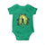 Funny St. Patrick's Day Bigfoot Baby Onesie Sasquatch Shamrock Irish TS09 Irish Green Print Your Wear