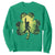 Funny St. Patrick's Day Bigfoot Sweatshirt Sasquatch Shamrock Irish TS09 Irish Green Print Your Wear