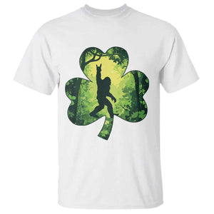 Funny St. Patrick's Day Bigfoot T Shirt Sasquatch Shamrock Irish TS09 White Print Your Wear