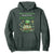 Funny St. Patrick's Day And Birthday Hoodie Shamrock Cupcake Leprechaun TS09 Dark Forest Green Print Your Wear