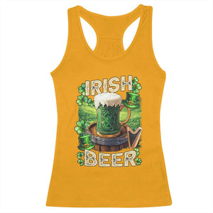 Funny St. Patrick's Day Irish Beer Racerback Tank Top TS09 Gold Print Your Wear