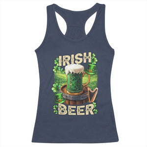 Funny St. Patrick's Day Irish Beer Racerback Tank Top TS09 Navy Print Your Wear