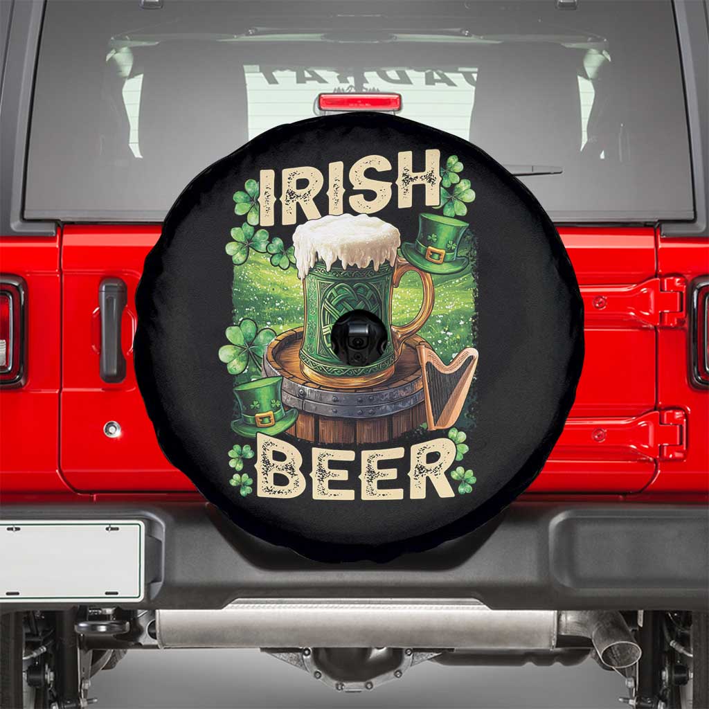Funny St. Patrick's Day Irish Beer Spare Tire Cover TS09 Black Print Your Wear