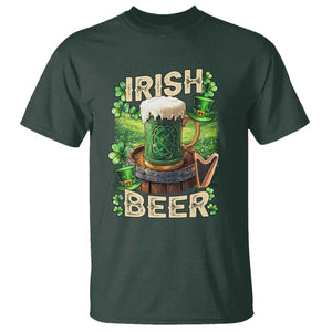 Funny St. Patrick's Day Irish Beer T Shirt TS09 Dark Forest Green Print Your Wear