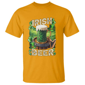 Funny St. Patrick's Day Irish Beer T Shirt TS09 Gold Print Your Wear