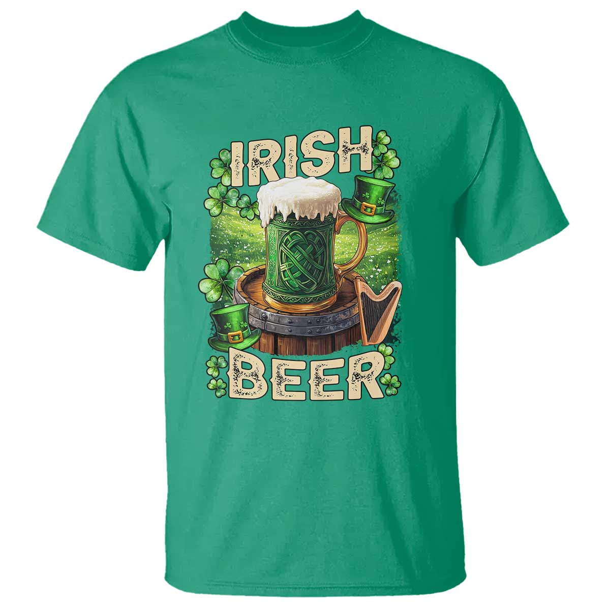 Funny St. Patrick's Day Irish Beer T Shirt TS09 Irish Green Print Your Wear