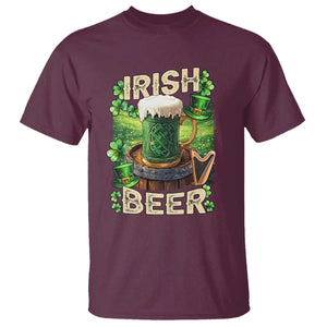 Funny St. Patrick's Day Irish Beer T Shirt TS09 Maroon Print Your Wear