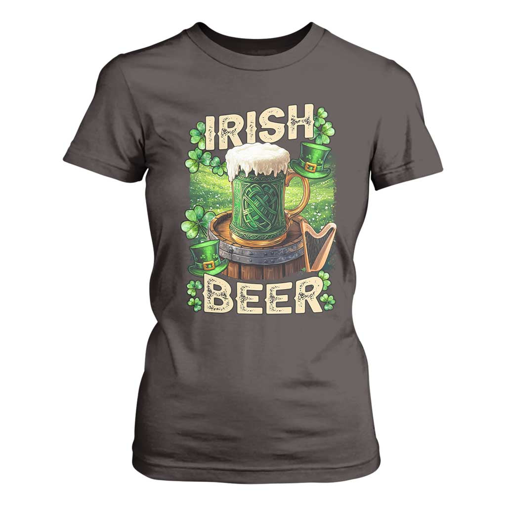 Funny St. Patrick's Day Irish Beer T Shirt For Women TS09 Dark Chocolate Print Your Wear
