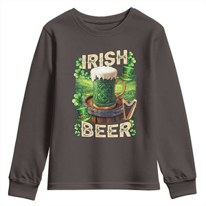 Funny St. Patrick's Day Irish Beer Youth Sweatshirt TS09 Dark Chocolate Print Your Wear
