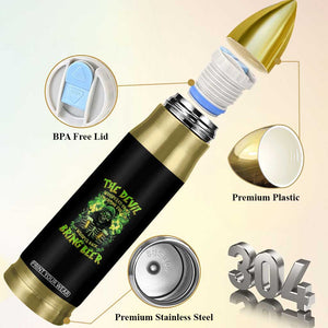 Funny Irish Beer Bullet Tumbler The Devil Whispered I'm Coming For You I Whisper Back Bring Beer TS09 Print Your Wear