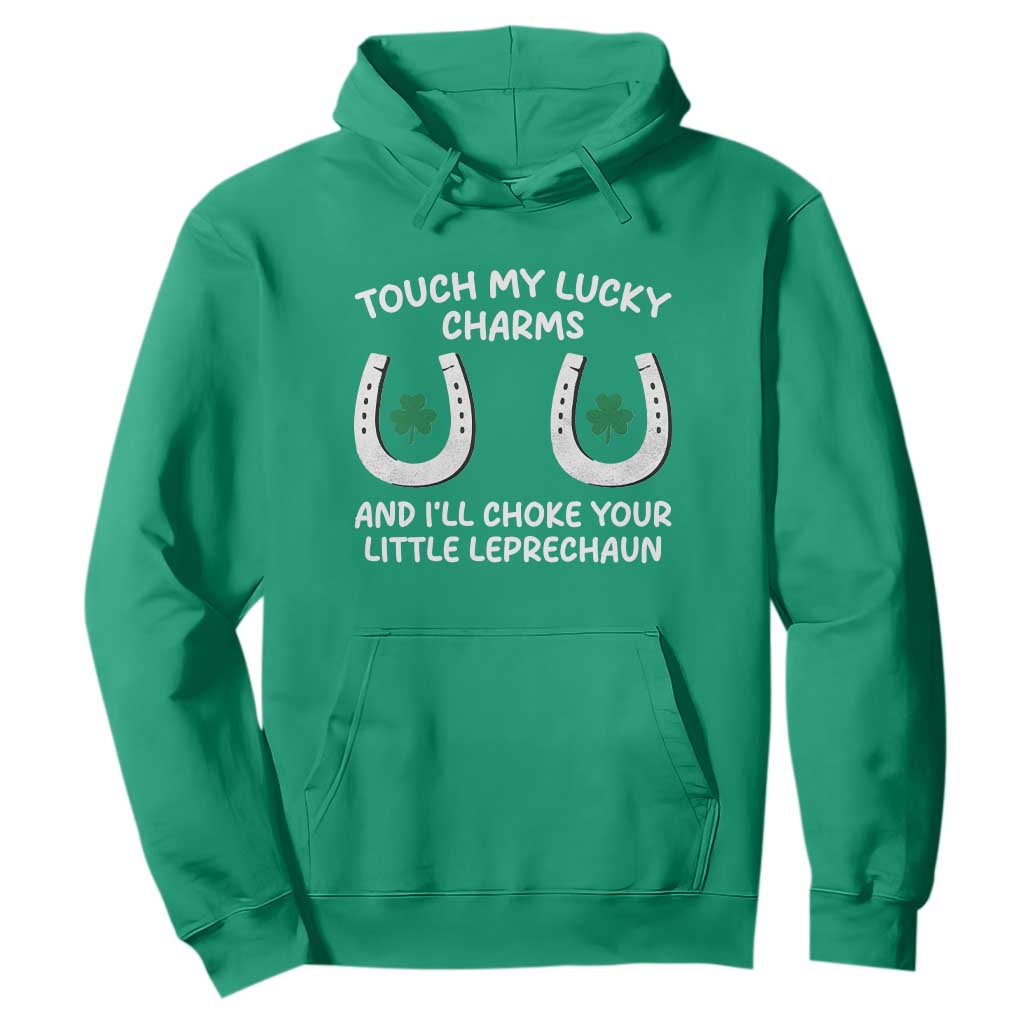 Funny St. Patrick's Day Hoodie Touch My Lucky Charm TS09 Irish Green Print Your Wear