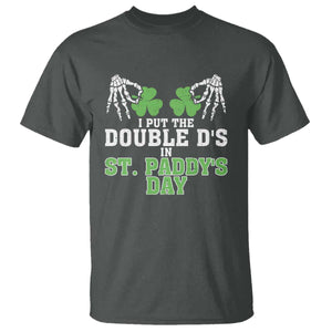 Funny St. Patrick's Day T Shirt Double Ds On St Paddys Day TS09 Dark Heather Print Your Wear