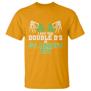 Funny St. Patrick's Day T Shirt Double Ds On St Paddys Day TS09 Gold Print Your Wear