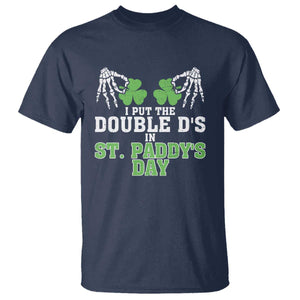 Funny St. Patrick's Day T Shirt Double Ds On St Paddys Day TS09 Navy Print Your Wear