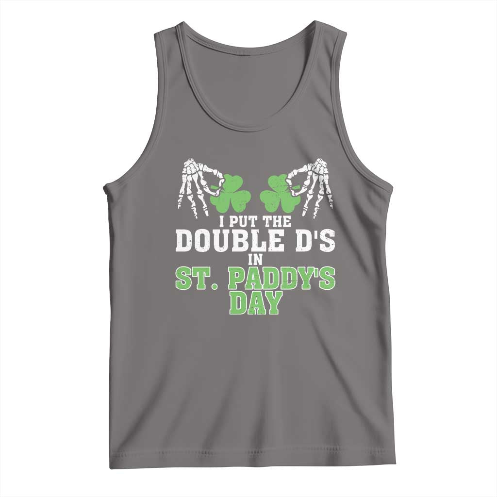 Funny St. Patrick's Day Tank Top Double Ds On St Paddys Day TS09 Deep Heather Print Your Wear