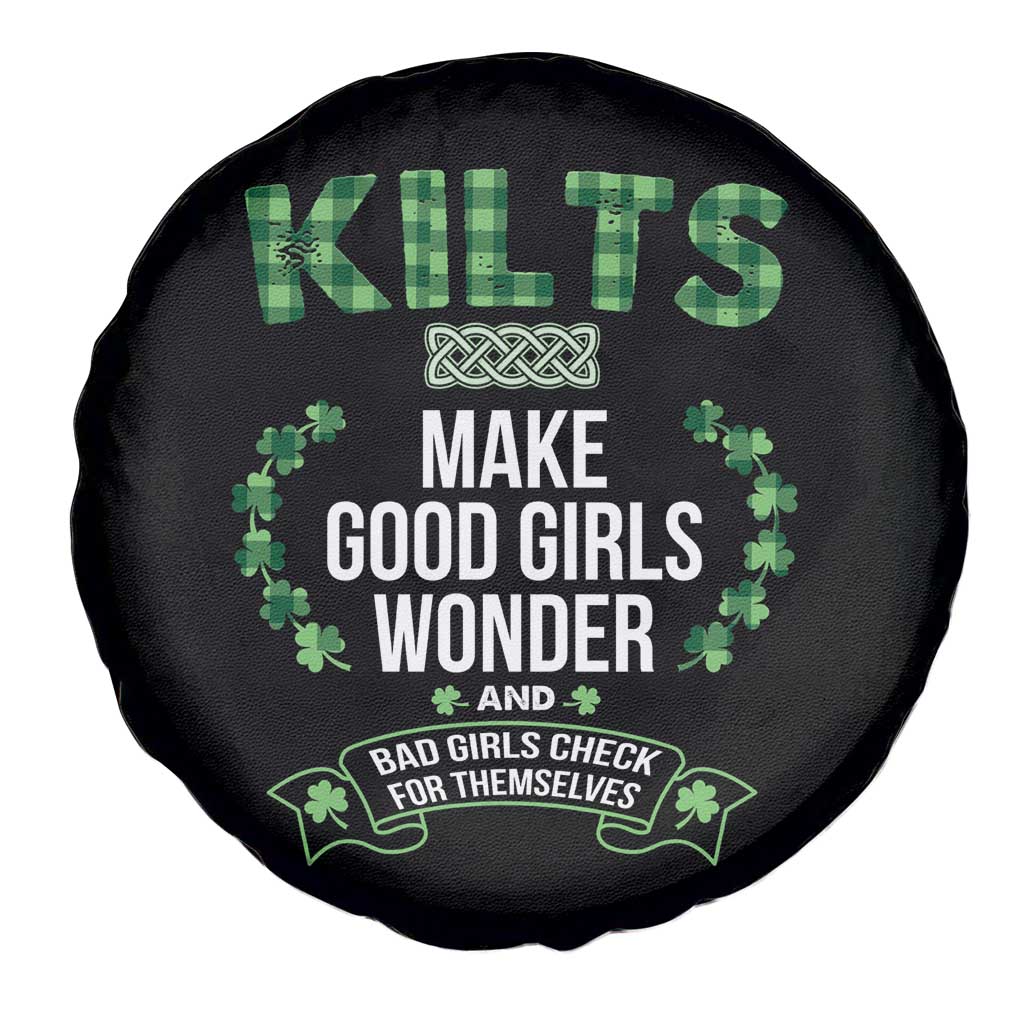 Funny Scots-Irish Kilts Spare Tire Cover Make Good Girls Wonder And Bad Girls Check For Themselves TS09 Print Your Wear