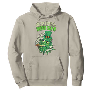 Funny St. Patrick's Day Cannabis Hoodie 420% Irish Weed TS09 Sand Print Your Wear