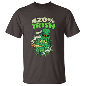 Funny St. Patrick's Day Cannabis T Shirt 420% Irish Weed TS09 Dark Chocolate Print Your Wear
