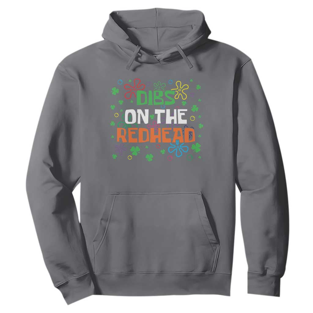 Funny St. Patrick's Day Hoodie Dibs On The Redhead TS09 Charcoal Print Your Wear