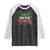 Funny St. Patrick's Day Raglan Shirt Dibs On The Redhead TS09 Black White Print Your Wear