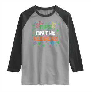 Funny St. Patrick's Day Raglan Shirt Dibs On The Redhead TS09 Sport Gray Black Print Your Wear