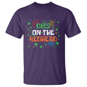 Funny St. Patrick's Day T Shirt Dibs On The Redhead TS09 Purple Print Your Wear