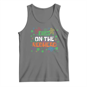 Funny St. Patrick's Day Tank Top Dibs On The Redhead TS09 Black Heather Print Your Wear
